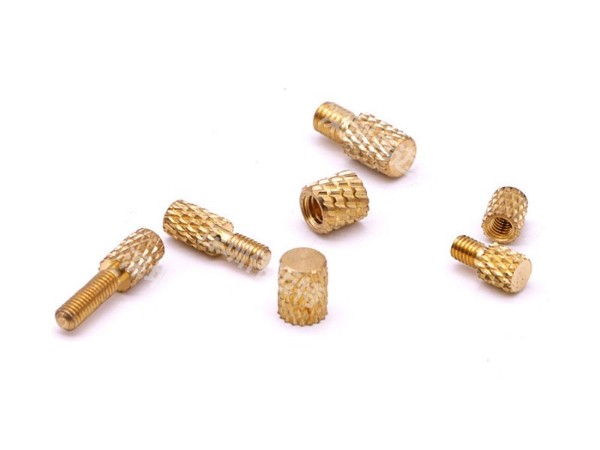 黄铜滚花埋铸件加工